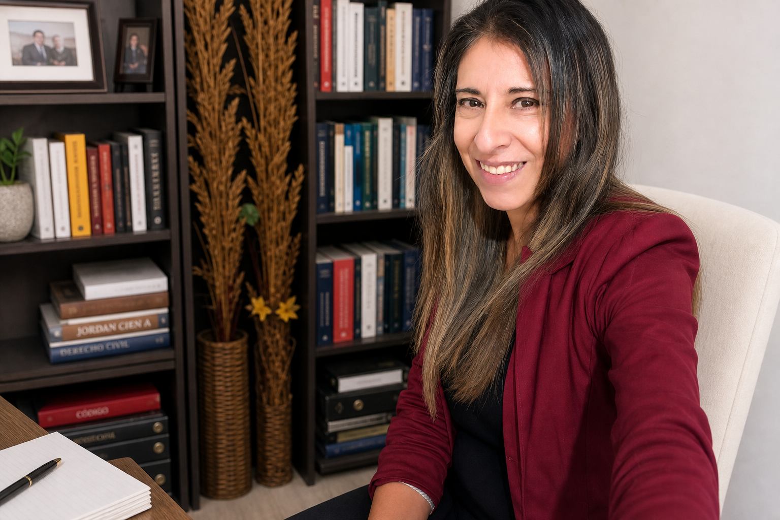 Dra. Myriam Arcella en su estudio jurídico
